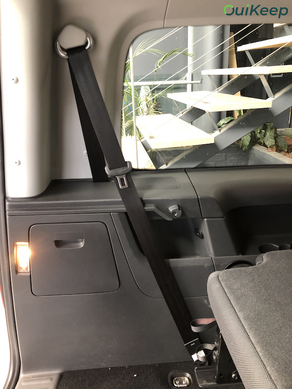 VW Caddy Maxi rang 3 ceintures
